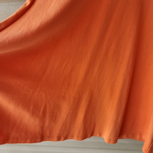 Talbots orange midi dress size M - Picture 5 of 11